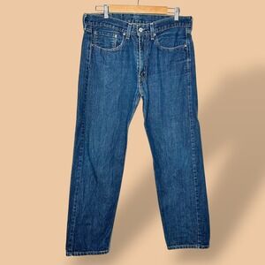 Levi's 505 Regular Fit Jeans Mens W34 L30 Medium Wash Blue Denim 100% Cotton